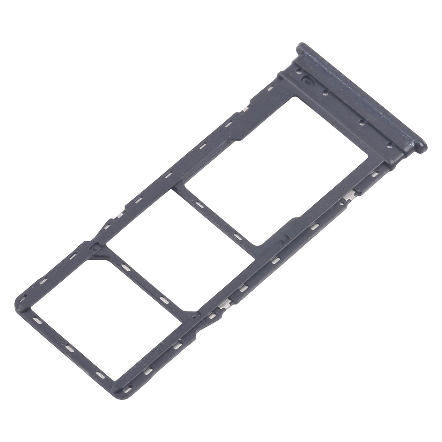 For Infinix Hot 30 Play NFC X6835 5pcs SIM Card Tray + SIM Card Tray + Micro SD Card Tray (Black)