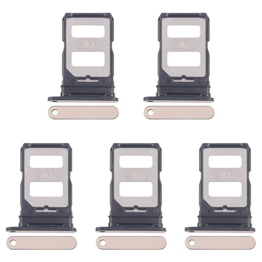 For Infinix Zero 30 4G X6731 5pcs SIM Card Tray + SIM Card Tray (Gold)