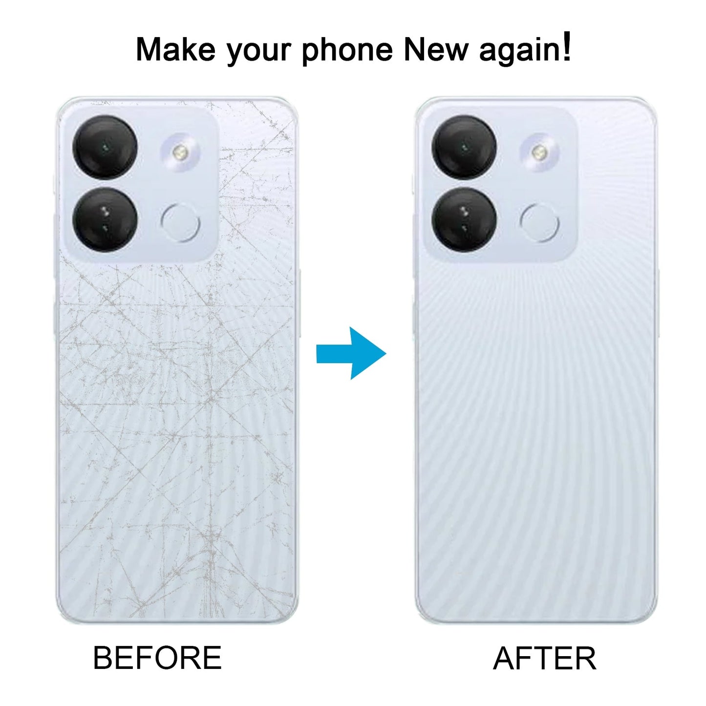 For Infinix Smart 7 X6515 Original Battery Back Cover(White)