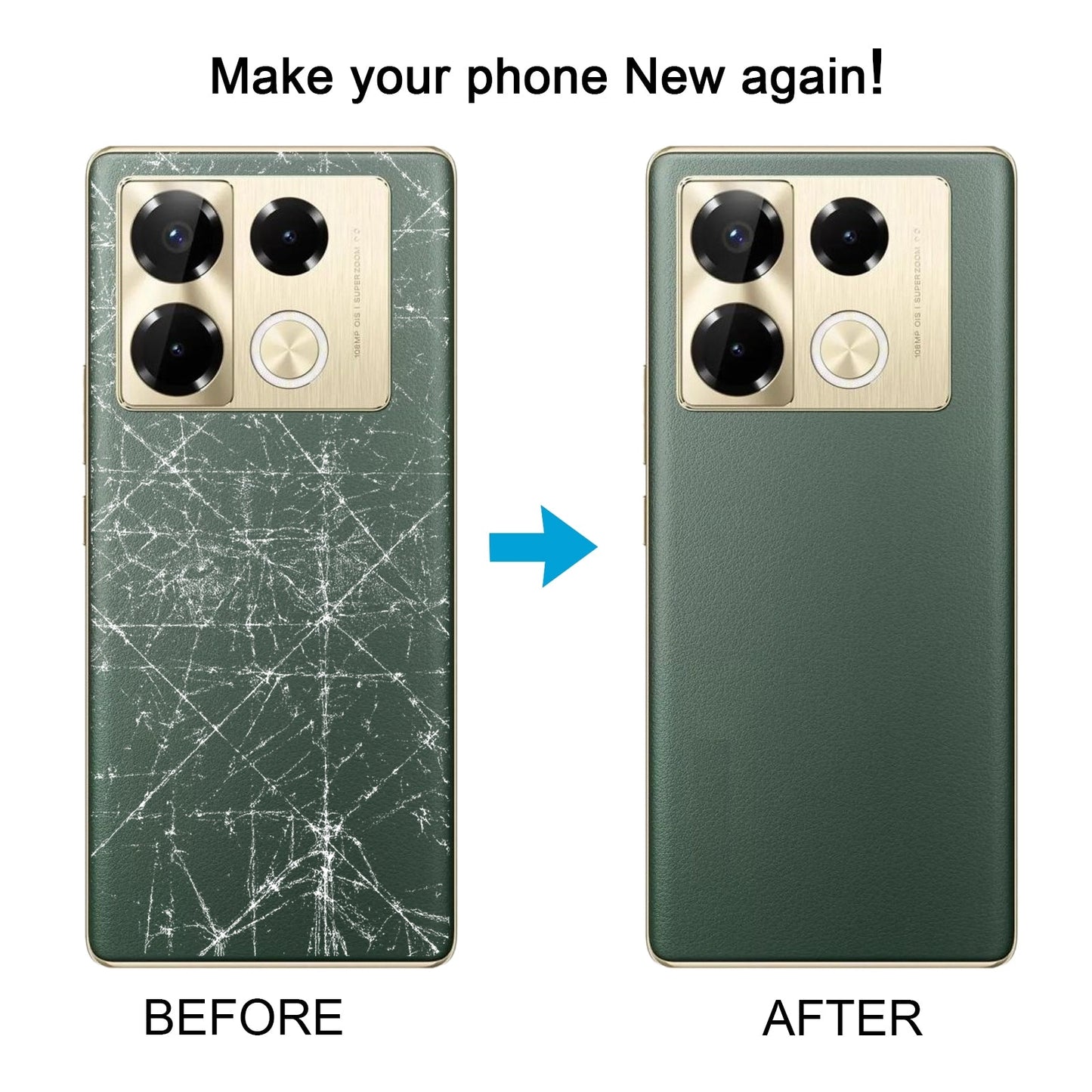 For Infinix Note 40 Pro 5G X6851 Original Battery Back Cover(Black)
