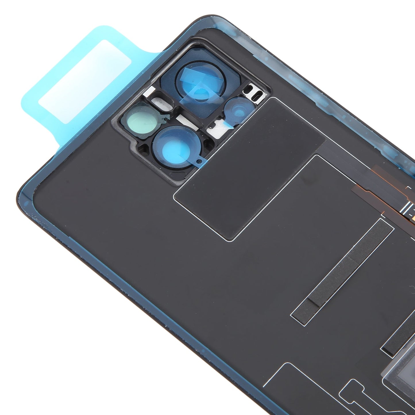 For Asus ROG Phone 8 Pro AI2401 AI2401_A Global Original Glass Battery Back Cover with Camera Frame(Matte Black)