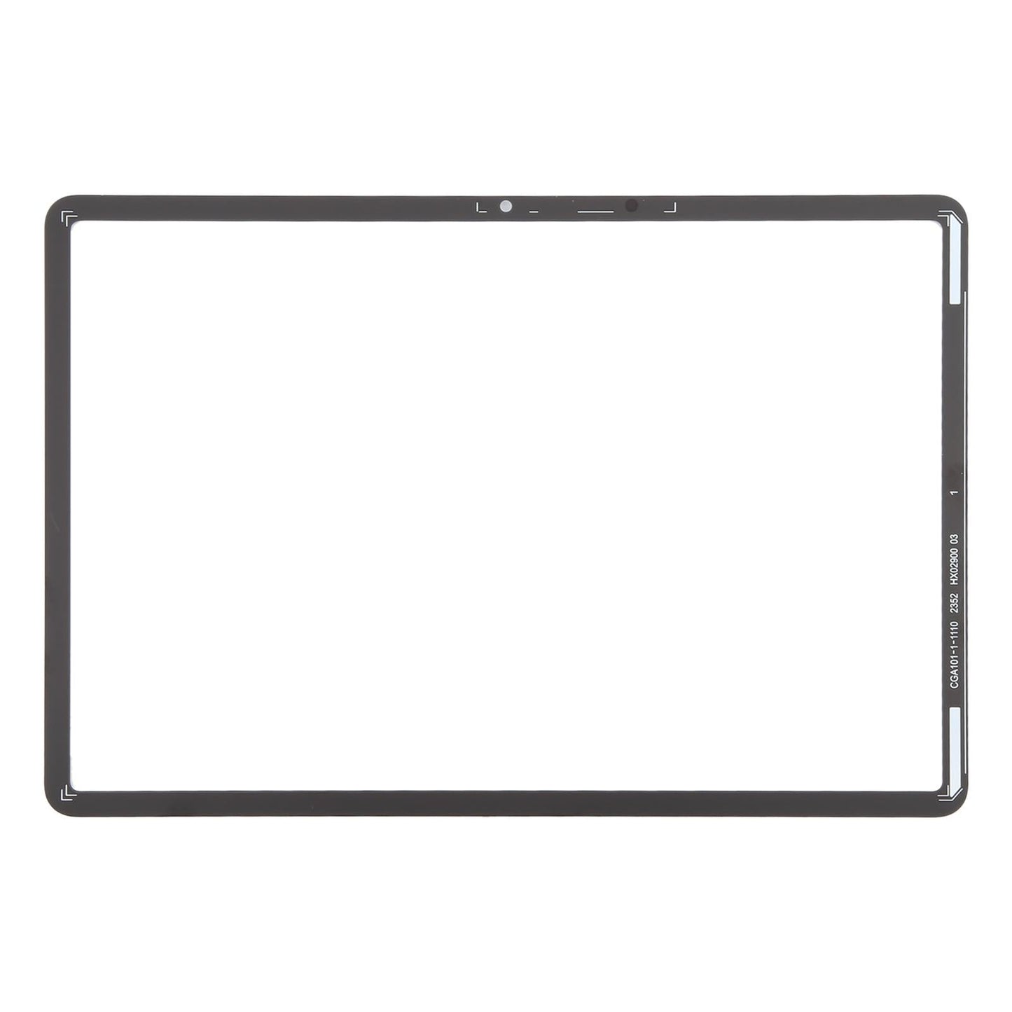 For Huawei MatePad 11.5 2024 BTKR-W00 Front Screen Outer Glass Lens, Bright Version (Jet Black)