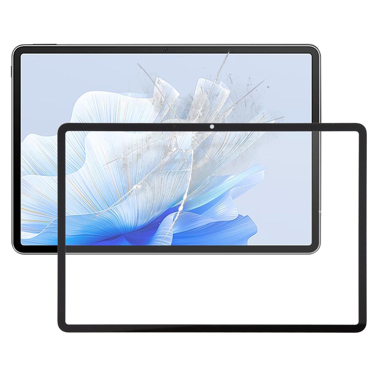 For Huawei MatePad Air DBY2-W00 Front Screen Outer Glass Lens (Black)