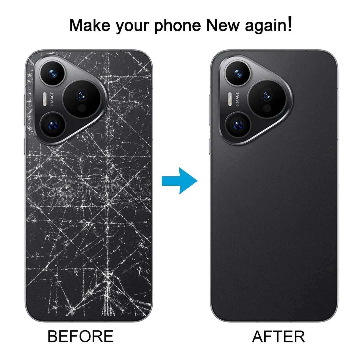 For Huawei Pura 70 Pro OEM Battery Back Cover(Black)