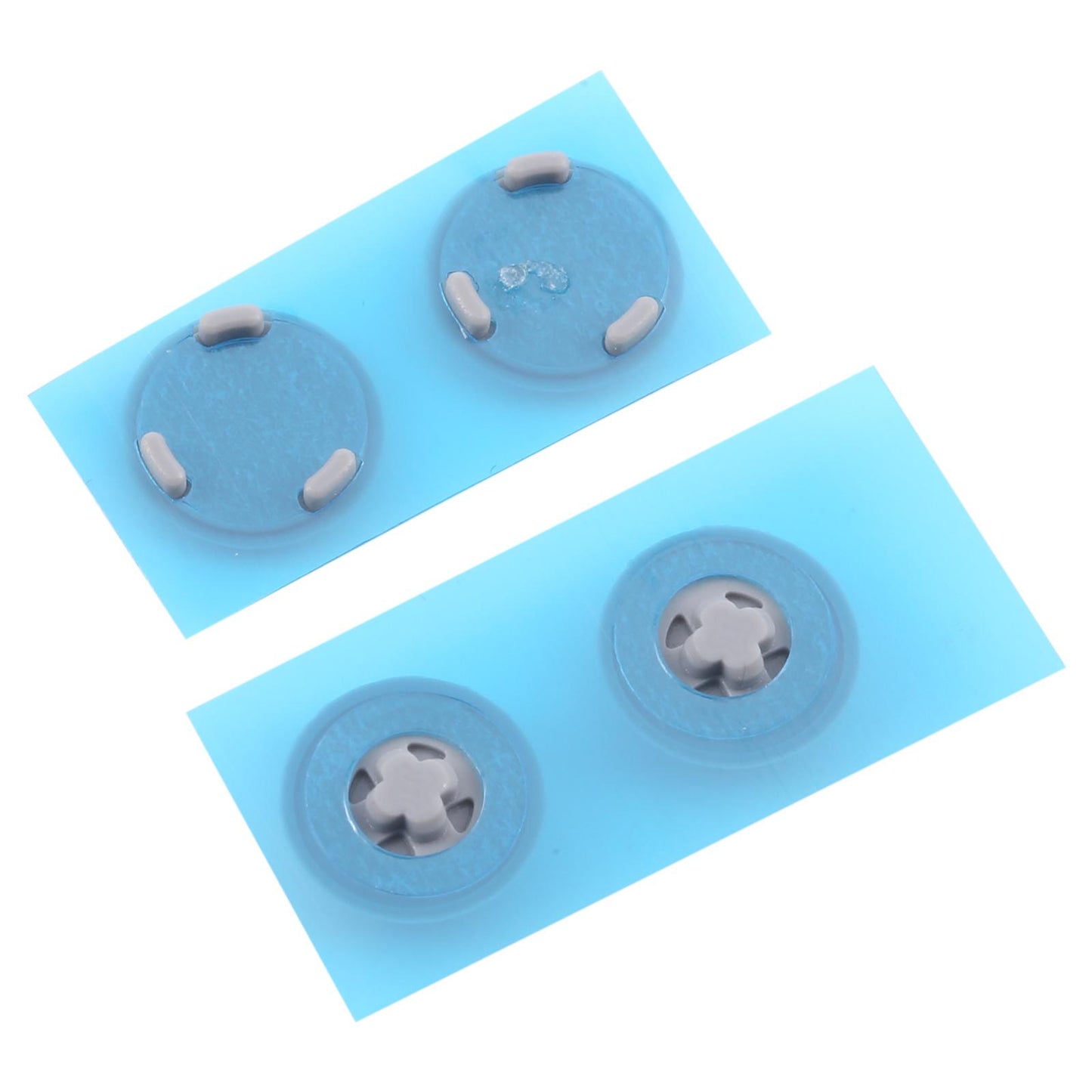 For Microsoft Surface Laptop 3 / 4 / 5 1872 1868 1952 1867 1950 4 in 1 Bottom Case Rubber Mats (Silver)