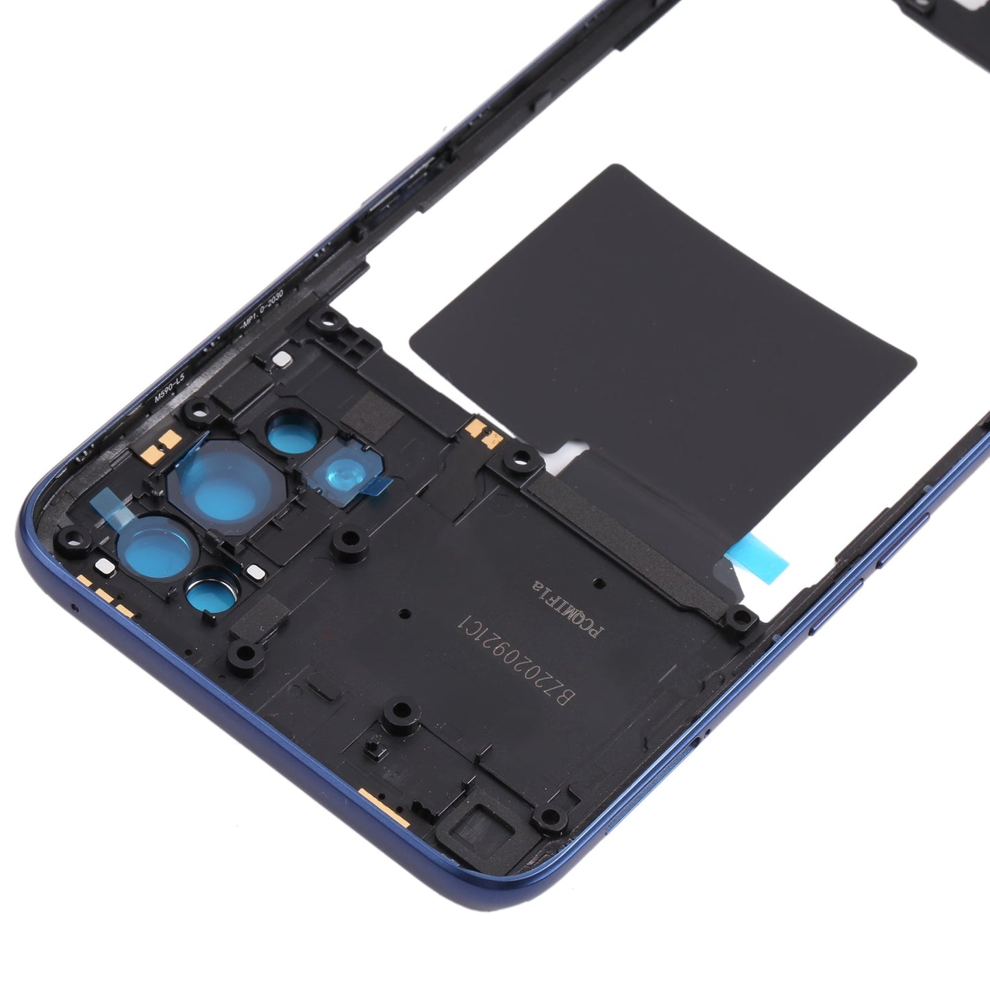 For OPPO Realme 7 Pro Middle Frame Bezel Plate (Blue)