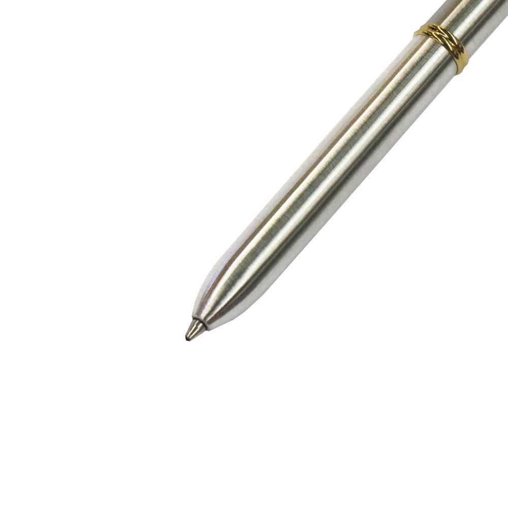 AT-13 Mobile Phone Touch Screen Handwriting Dual-purpose Pen with Black and Red Dual Core(Gold + Silver)