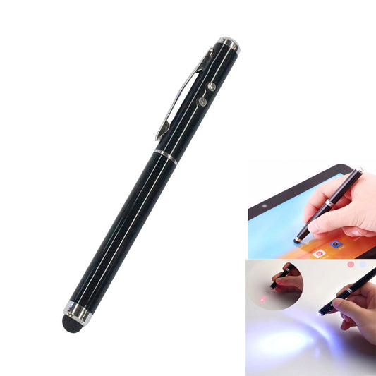 At-15 3 in 1 Mobile Phone Tablet Universal Handwriting Touch Screen with Red Laser & LED Light Function(Black)