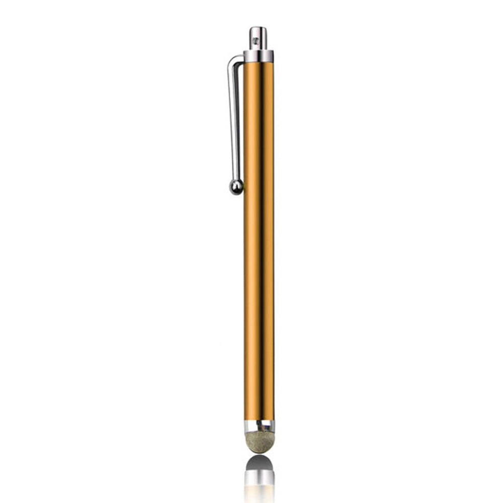 AT-19 Silver Fiber Pen Tip Stylus Capacitive Pen Mobile Phone Tablet Universal Touch Pen(Gold)