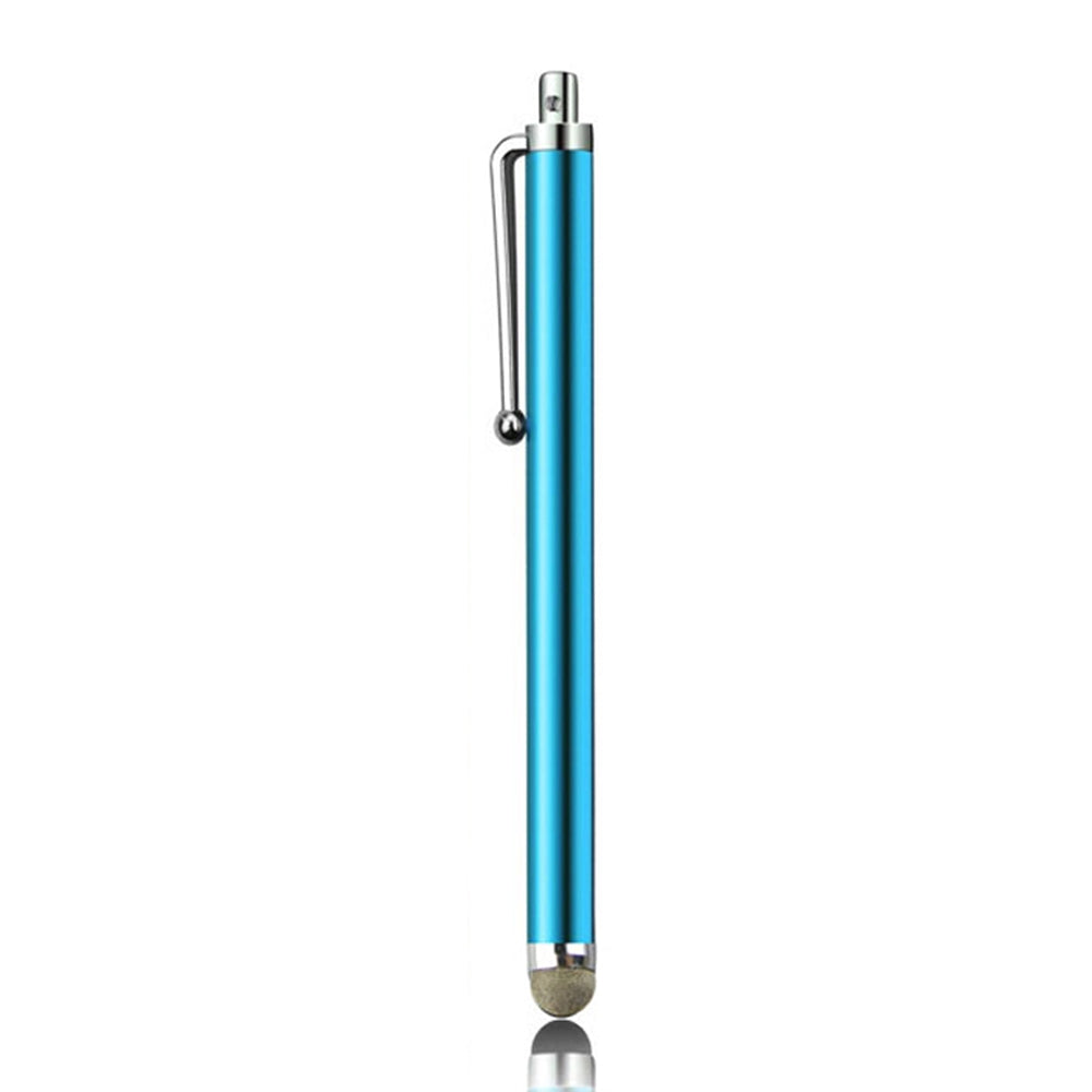 AT-19 Silver Fiber Pen Tip Stylus Capacitive Pen Mobile Phone Tablet Universal Touch Pen(Blue)