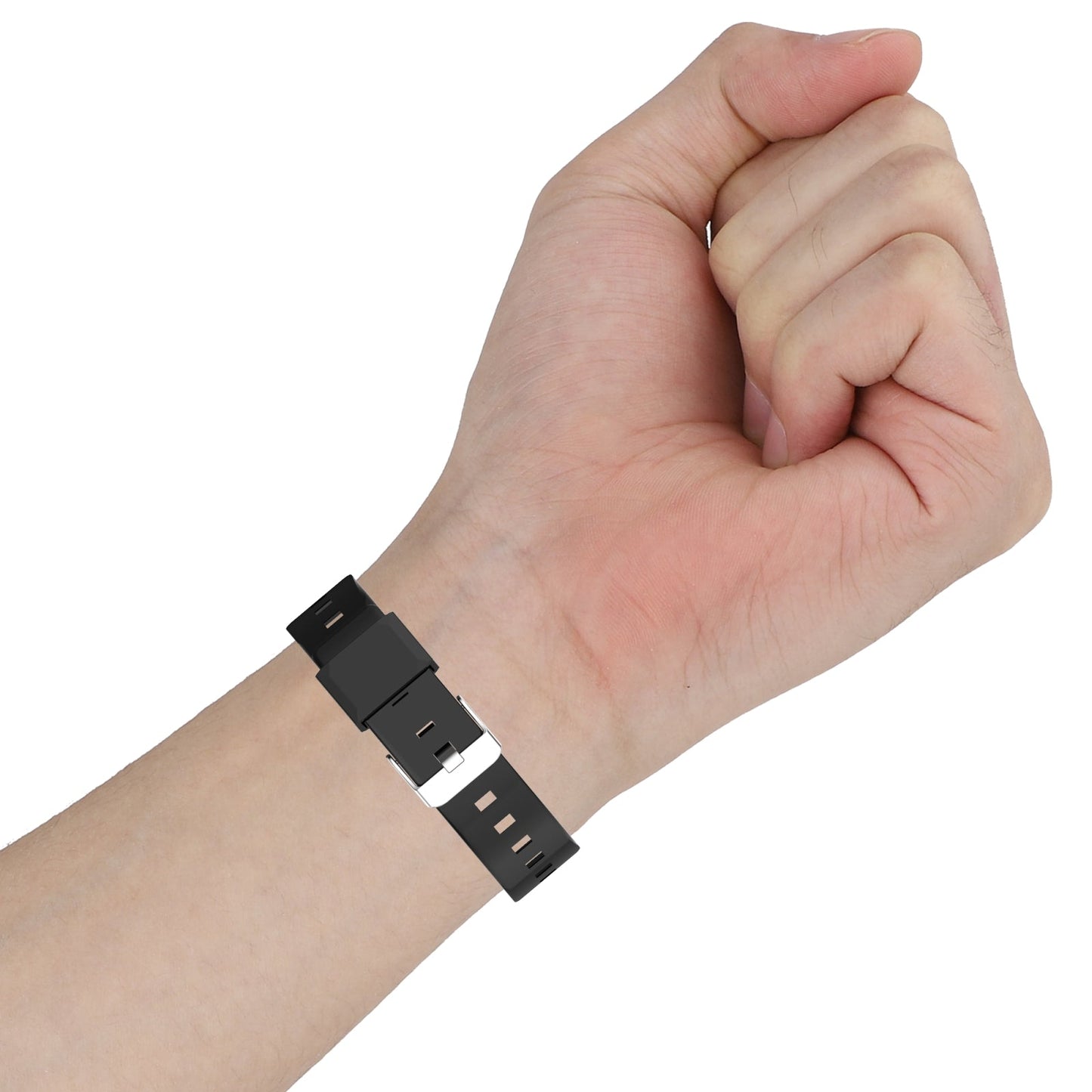 For Fitbit Charge 4 Silicone One Body Armor Watch Band(Black)