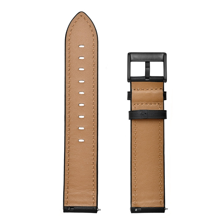 First Layer Leather Car Line Solid Color Watch Strap, For Amazfit GTR 3 / GTR 3 Pro, For Amazfit GTS 3 / GTS 2e