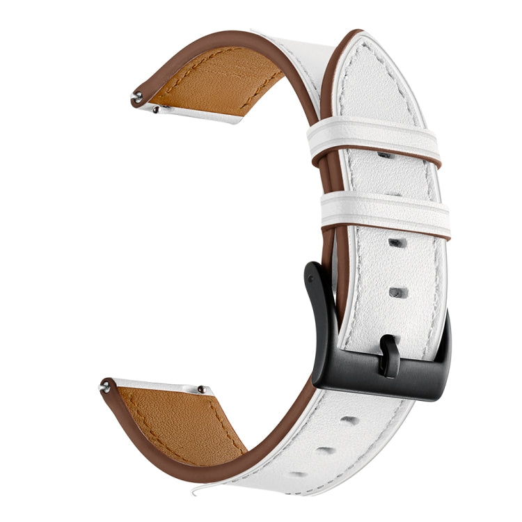 First Layer Leather Car Line Solid Color Watch Strap, For Amazfit GTR 3 / GTR 3 Pro, For Amazfit GTS 3 / GTS 2e