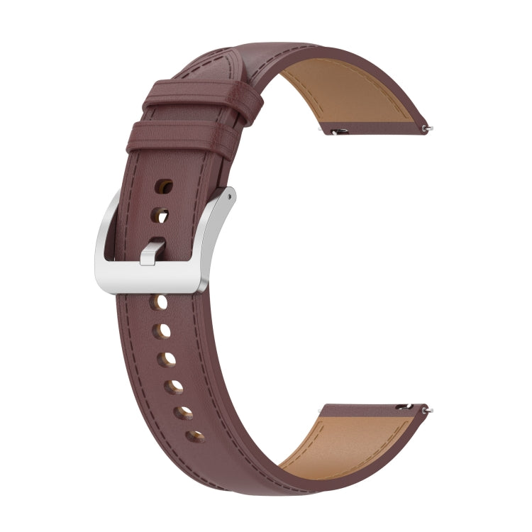 Calf Texture Sewing Thread Watchband, For Huami Amazfit GTR 3 / GTR 3 Pro, For Huami Amazfit GTR 2e / GTR 2