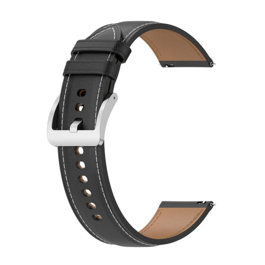 Calf Texture Sewing Thread Watchband, For Huami Amazfit GTS 3 / GTS 2, For Huami Amazfit GTS 2E / GTS 2 mini, For Huami Amazfit GTR 42mm / GTS