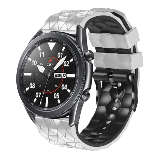22mm Football Pattern Two-Color Silicone Strap, For Amazfit GTR 2e, For Amazfit GTR 2