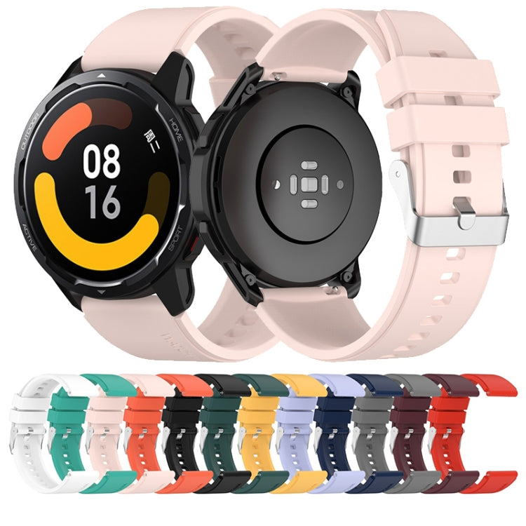 Protruding Head Silicone Strap Silver Buckle, For Huami Amazfit GTS 3 20mm, For Huami Amazfit GTS 2e 20mm