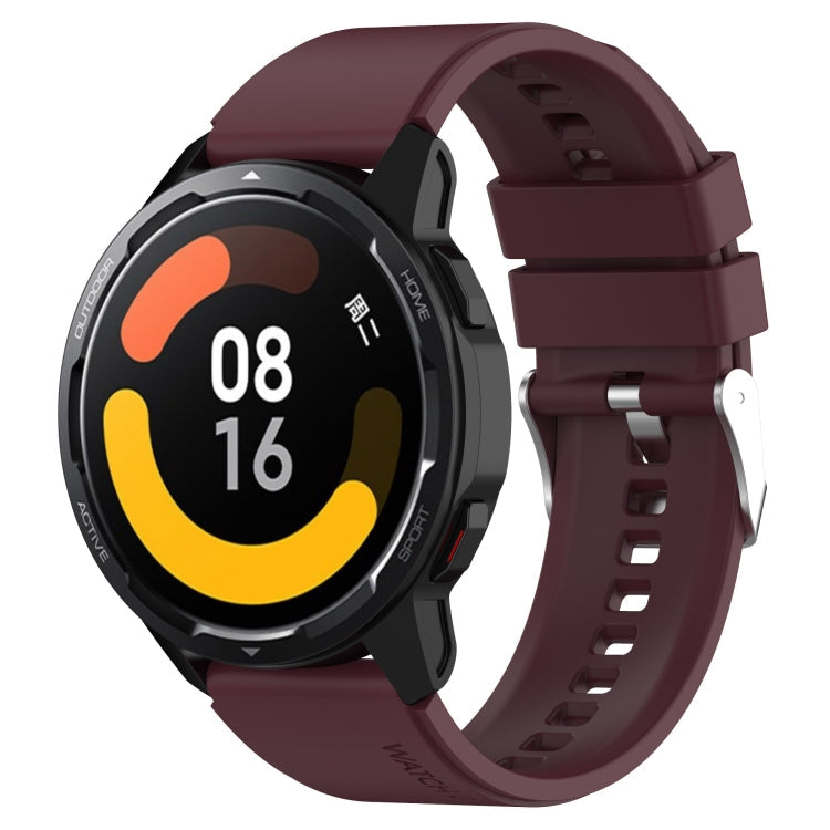 Protruding Head Silicone Strap Silver Buckle, For Huami Amazfit GTS 3 20mm, For Huami Amazfit GTS 2e 20mm