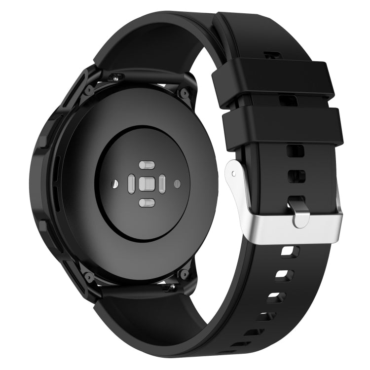 Protruding Head Silicone Strap Silver Buckle, For Huami Amazfit Pop / Amazfit Pop  Pro 20mm, For Huami Amazfit GTR 42mm / GTS 20mm
