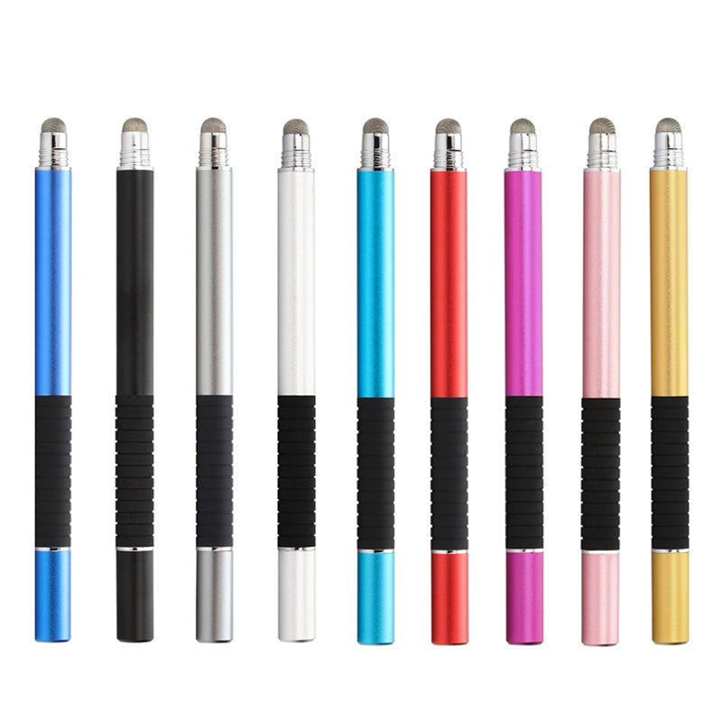 AT-31 Conductive Cloth Head + Precision Sucker Capacitive Pen Head 2-in-1 Handwriting Stylus with 1 Pen Head(Silver Grey)
