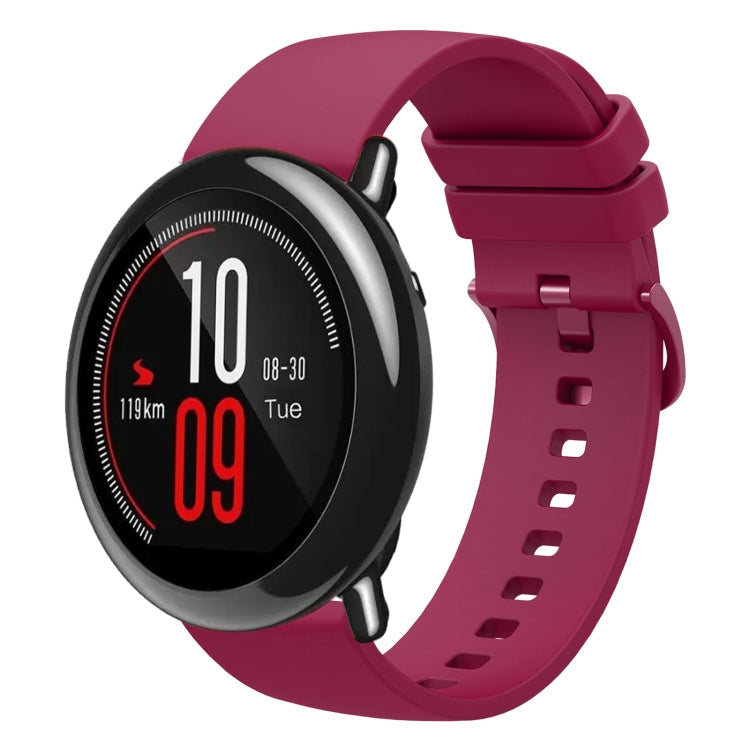 22mm Solid Color Soft Silicone Watch Band, For Amazfit Pace, For Amazfit Stratos