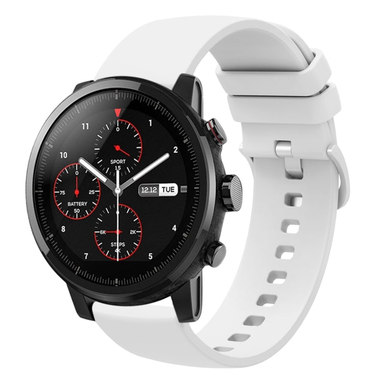 22mm Solid Color Soft Silicone Watch Band, For Amazfit Pace, For Amazfit Stratos