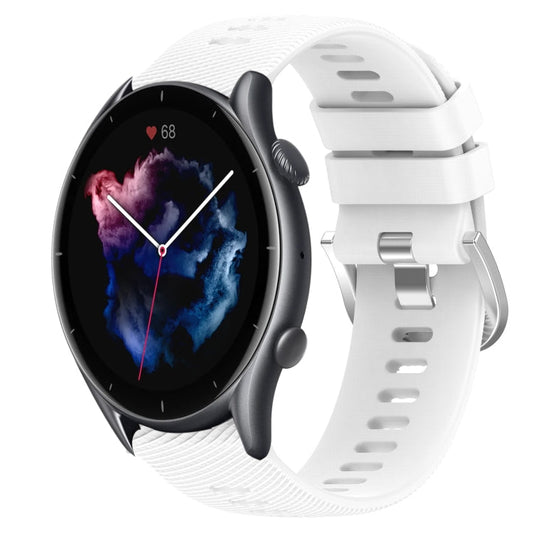 22mm Solid Color Soft Silicone Watch Band, For Amazfit GTR 3, For Amazfit GTR 3 Pro