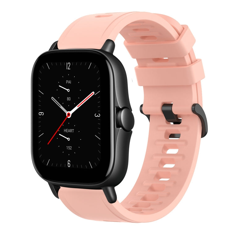 20mm Solid Color Soft Silicone Watch Band, For Amazfit GTS 3, For Amazfit GTS 2E