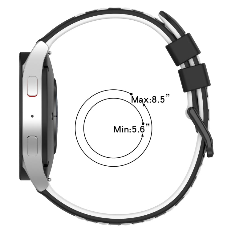 20mm Two-Color Porous Silicone Watch Band, For Amazfit GTS, For Amazfit GTR 42mm