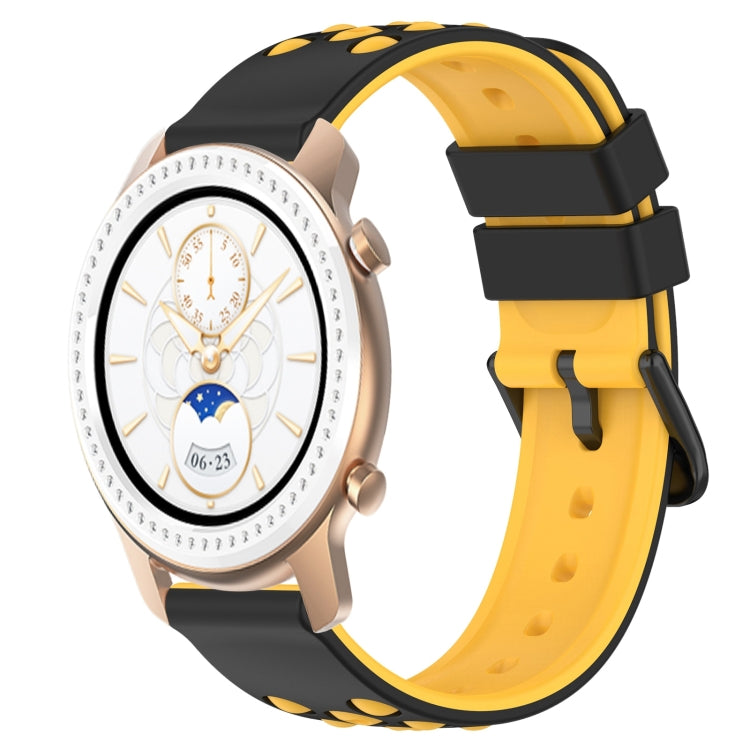 20mm Two-Color Porous Silicone Watch Band, For Amazfit GTS, For Amazfit GTR 42mm