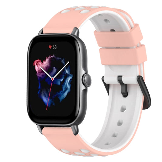 22mm Two-Color Silicone Watch Band, For Amazfit GTS 3, For Amazfit GTS 2E