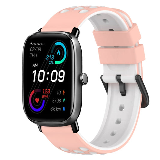 22mm Two-Color Silicone Watch Band, For Amazfit GTS 2 Mini, For Amazfit GTS 2