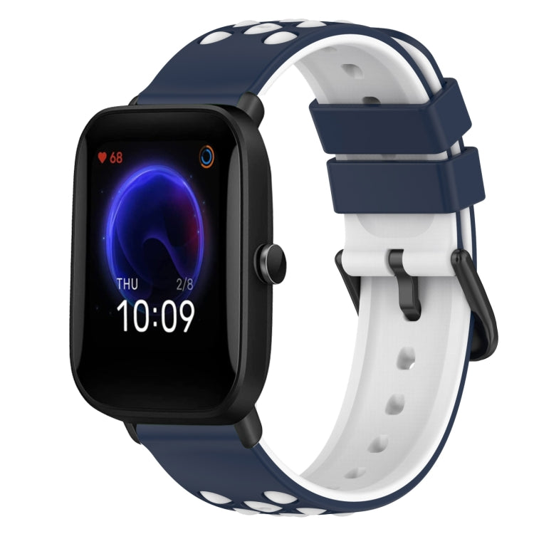 22mm Two-Color Silicone Watch Band, For Amazfit Pop Pro, For Amazfit Pop