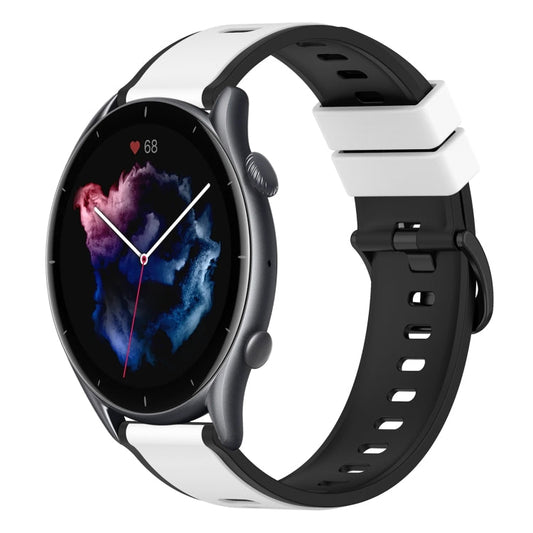 22mm Two-Color Silicone Watch Band, For Amazfit GTR 3, For Amazfit GTR 3 Pro