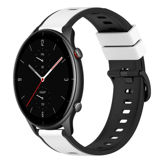 22mm Two-Color Silicone Watch Band, For Amazfit GTR 2e, For Amazfit GTR 2