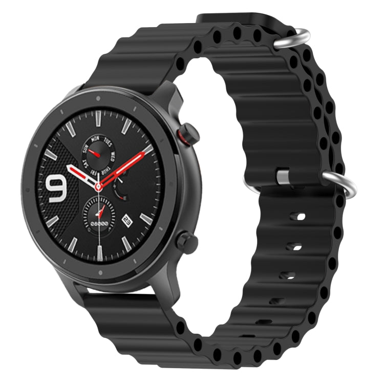 Ocean Style Solid Color Silicone Watch Band, For Amazfit GTR 4 22mm