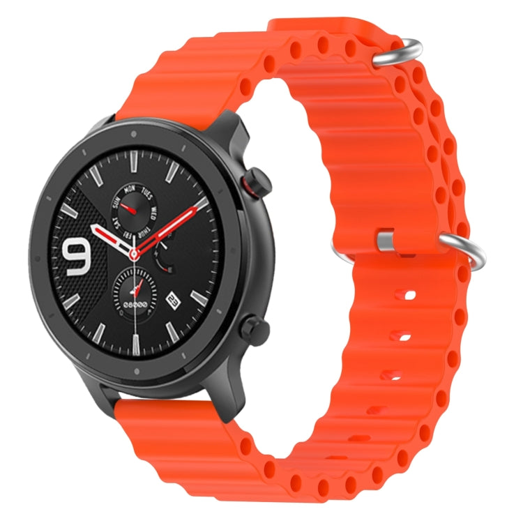 Ocean Style Solid Color Silicone Watch Band, For Amazfit GTR 4 22mm