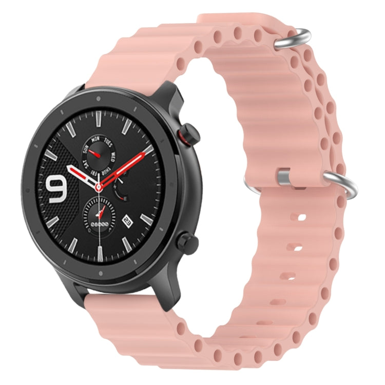 Ocean Style Solid Color Silicone Watch Band, For Amazfit GTR 4 22mm