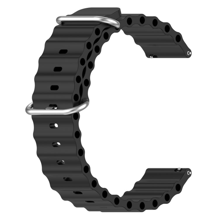 Ocean Style Solid Color Silicone Watch Band, For Amazfit GTS 4 Mini 20mm