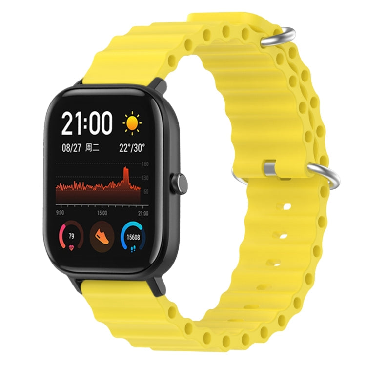 Ocean Style Solid Color Silicone Watch Band, For Amazfit GTS 4 Mini 20mm