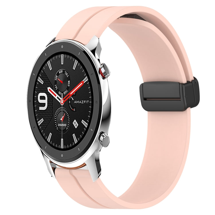 20mm Solid Color Magnetic Clasp Silicone Watch Band, For Amazfit GTR 42mm, For Amazfit Pop Pro