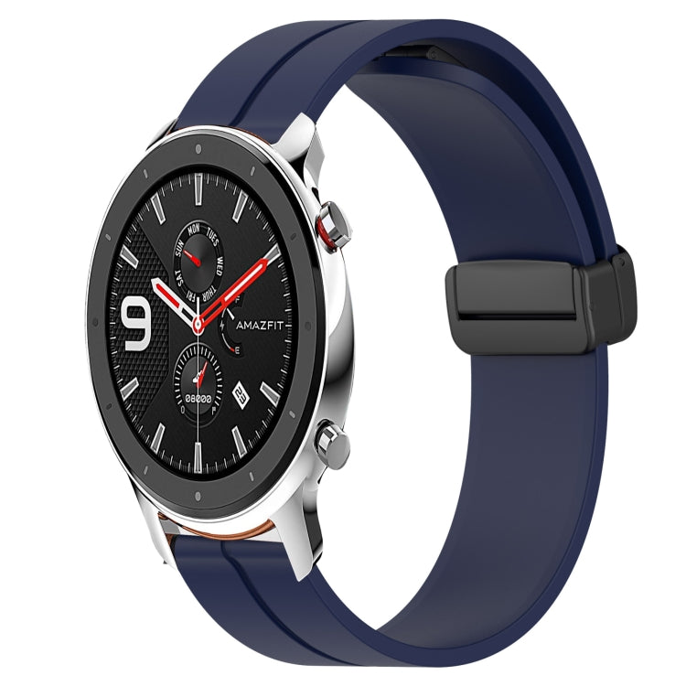 20mm Solid Color Magnetic Clasp Silicone Watch Band, For Amazfit GTR 42mm, For Amazfit Pop Pro