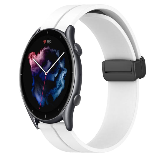 22mm Solid Color Magnetic Clasp Silicone Watch Band, For Amazfit GTR 3 Pro, For Amazfit GTR 2e