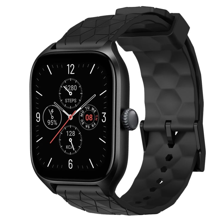 20mm Football Pattern Solid Color Silicone Watch Band, For Amazfit GTS 4, For Amazfit GTS 3