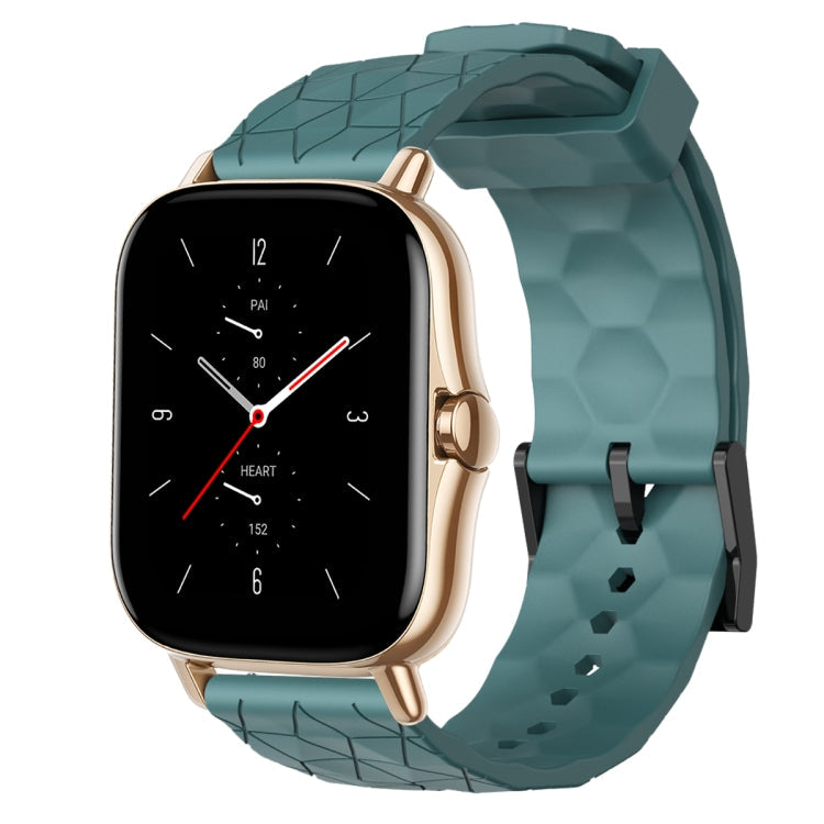 20mm Football Pattern Solid Color Silicone Watch Band, For Amazfit GTS 2, For Amazfit GTS