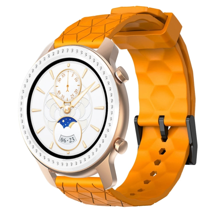 20mm Football Pattern Solid Color Silicone Watch Band, For Amazfit GTR 42mm, For Amazfit Pop Pro