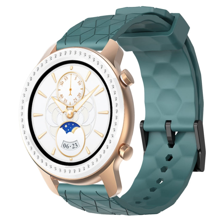 20mm Football Pattern Solid Color Silicone Watch Band, For Amazfit GTR 42mm, For Amazfit Pop Pro