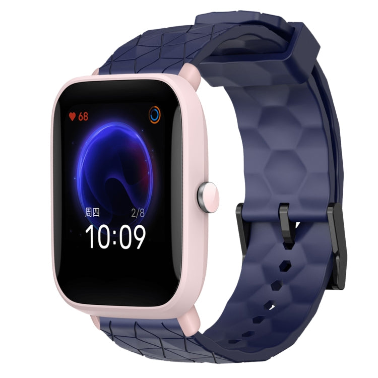 20mm Football Pattern Solid Color Silicone Watch Band, For Amazfit GTR 42mm, For Amazfit Pop Pro
