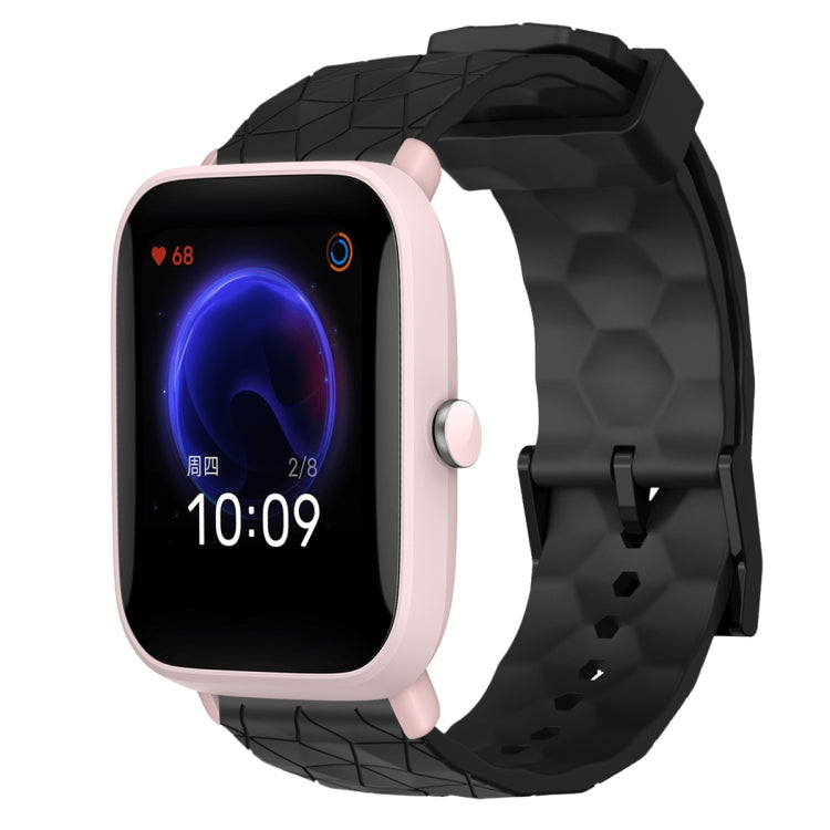 20mm Football Pattern Solid Color Silicone Watch Band, For Amazfit GTR 42mm, For Amazfit Pop Pro