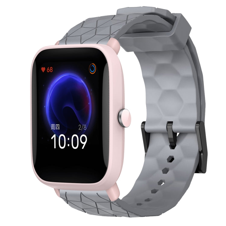 20mm Football Pattern Solid Color Silicone Watch Band, For Amazfit GTR 42mm, For Amazfit Pop Pro